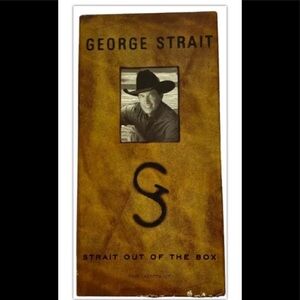 George Strait - Straight Out Of The Box Four Cassette Collection Box Set Book.